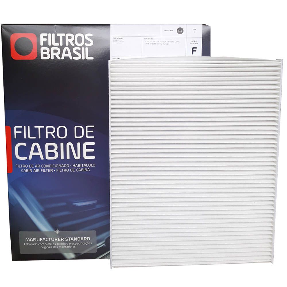 ELEMENTO FILTRO DE AR DA CABINE - FILTROS BRASIL - FB1002